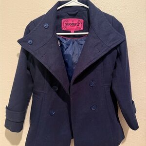 Sugarfly Classic Navy Pea Coat for Kids